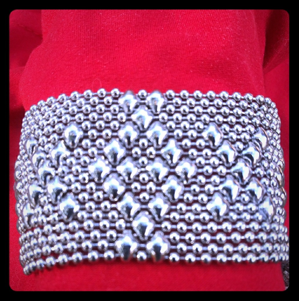 Sergio Gutierrez Liquid Silver Cuff Bracelet B45